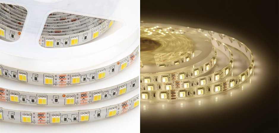 Светодиодная влагозащищенная лента 14,4W/m 60LED/m 5050SMD холодный белый/теплый белый 5M Светодиодная влагозащищенная лента 14,4W/m 60LED/m 5050SMD холодный белый/теплый белый 5M - Loft-Concept в Барнауле