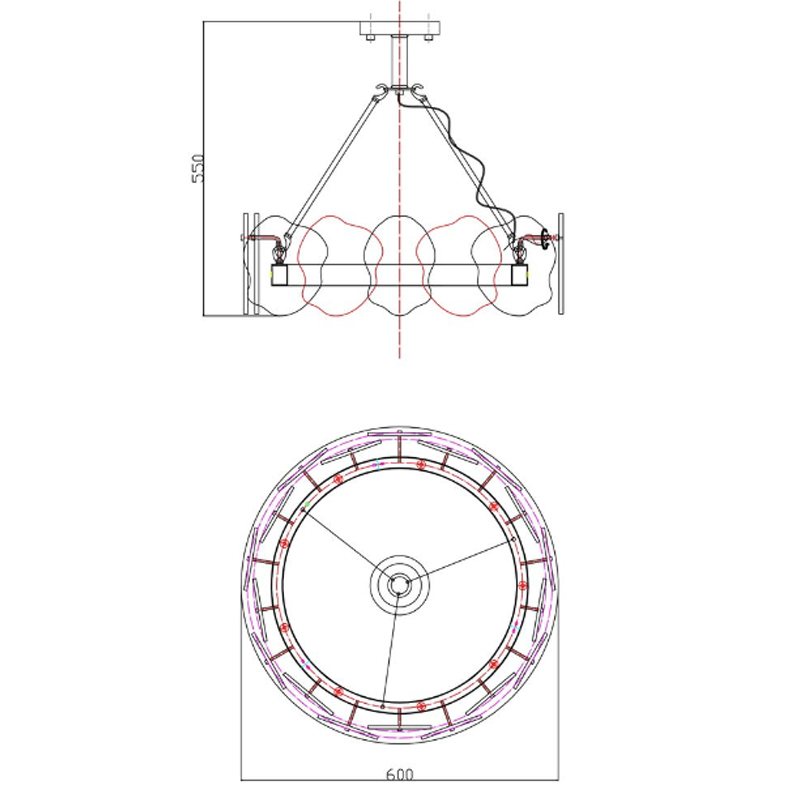 Люстра Мрамор Lucretia Marble Round Chandelier 60 см Люстра Мрамор Lucretia Marble Round Chandelier 60 см в Барнауле