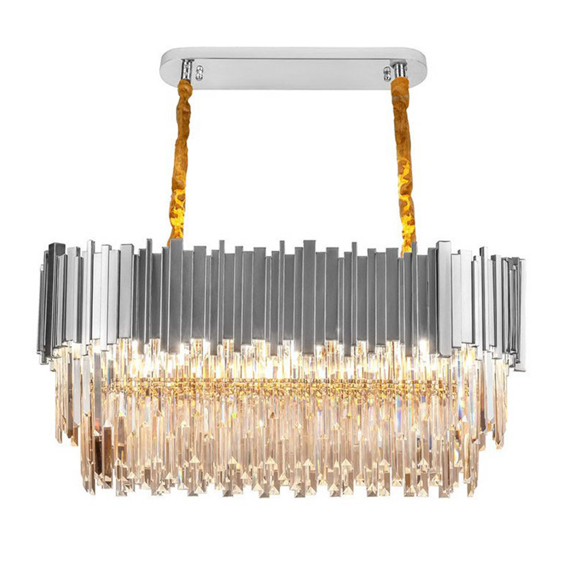 Большая многоярусная люстра Cascade Glass Metal Luxxu Chandelier 100 Silver Серебряный Прозрачное Стекло Большая многоярусная люстра Cascade Glass Metal Luxxu Chandelier 100 Silver Серебряный Прозрачное Стекло в Барнауле | Loft Concept