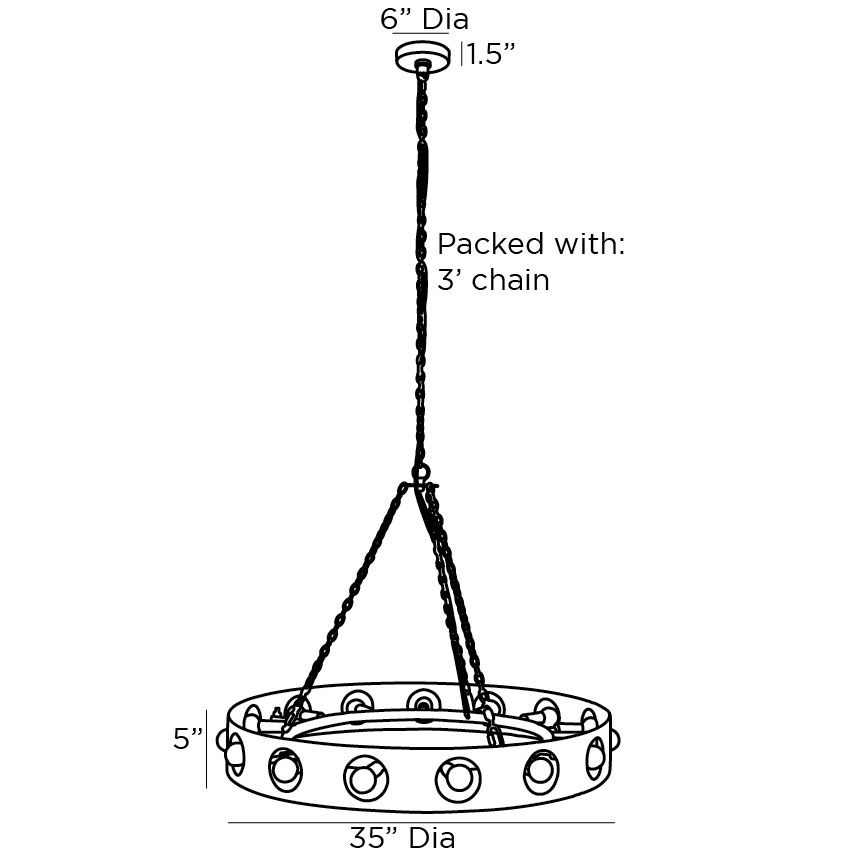 Люстра Arteriors REDONDO CHANDELIER Люстра Arteriors REDONDO CHANDELIER в Барнауле