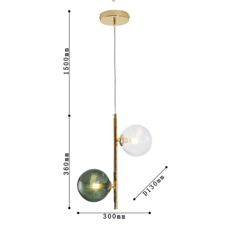 Подвесной светильник Bolle Multi Color hanging 2 lamp в Барнауле