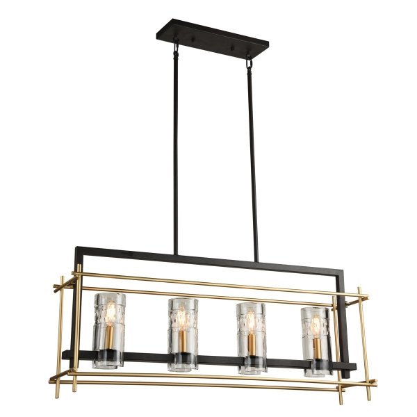 Подвесной светильник Brass Glass Pendant 4 Черный Латунь Подвесной светильник Brass Glass Pendant 4 Черный Латунь в Барнауле | Loft Concept