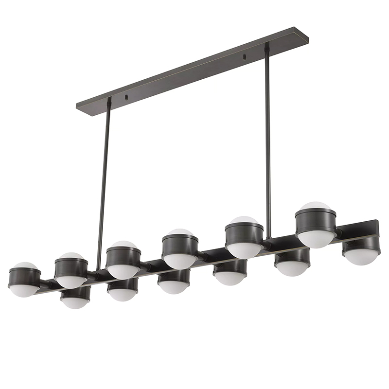 Люстра Eichholtz Chandelier Aldo Черный Темная бронза Белый Люстра Eichholtz Chandelier Aldo Черный Темная бронза Белый в Барнауле | Loft Concept