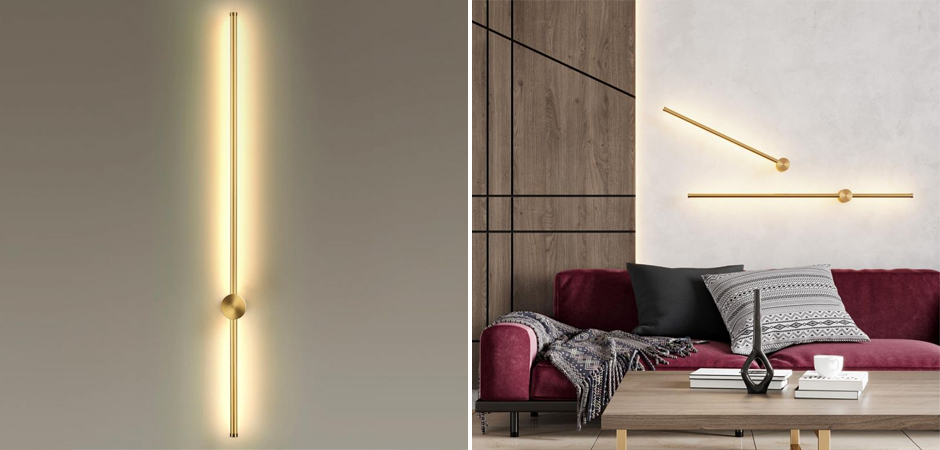 Бра светодиодное Trumpet tube Gold 100см Бра светодиодное Trumpet tube Gold 100см - Loft-Concept в Барнауле