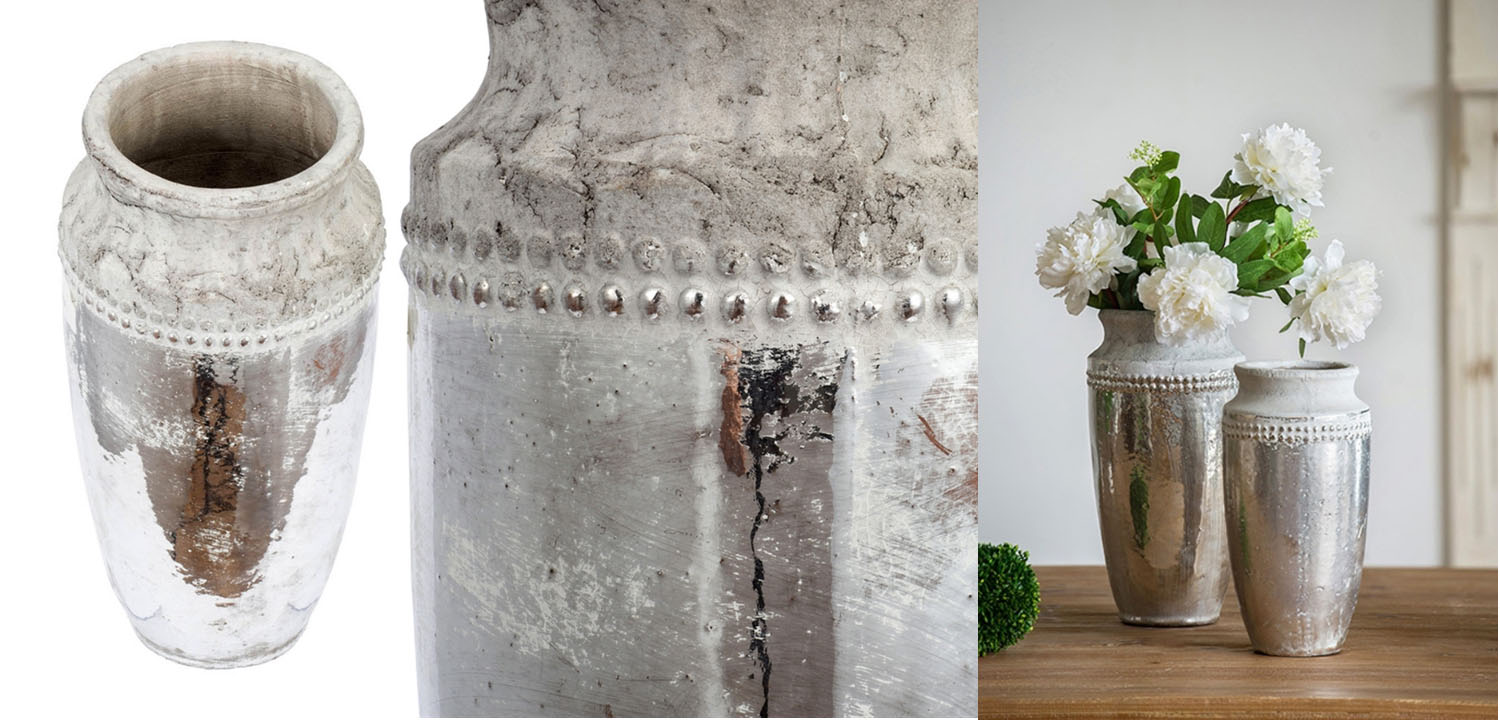 Ваза Vase Argenta silver 33 - фото