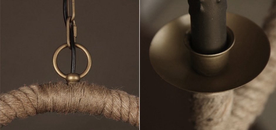Подвесной светильник Oval Loft Rope Light Подвесной светильник Oval Loft Rope Light - Loft-Concept в Барнауле