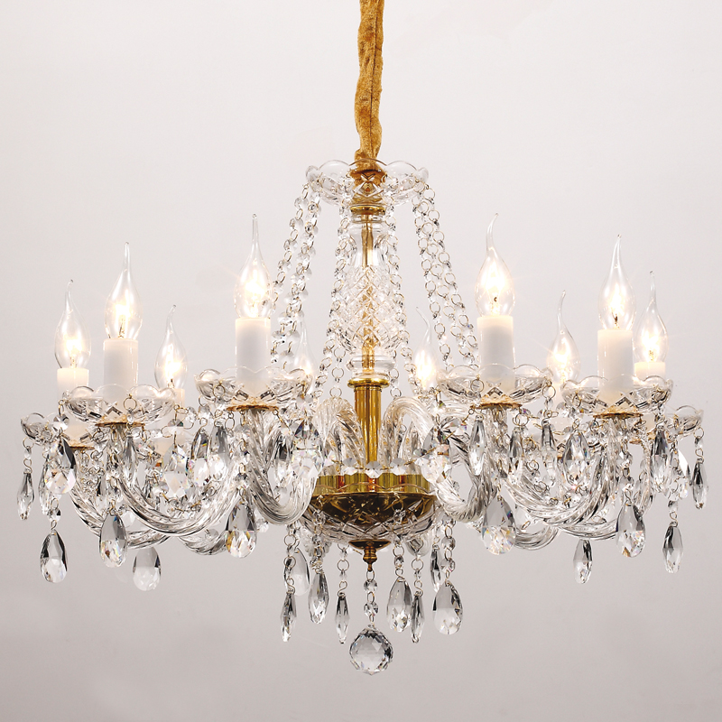 Люстра Megane Chandelier Прозрачный Глянцевое золото Люстра Megane Chandelier Прозрачный Глянцевое золото в Барнауле | Loft Concept