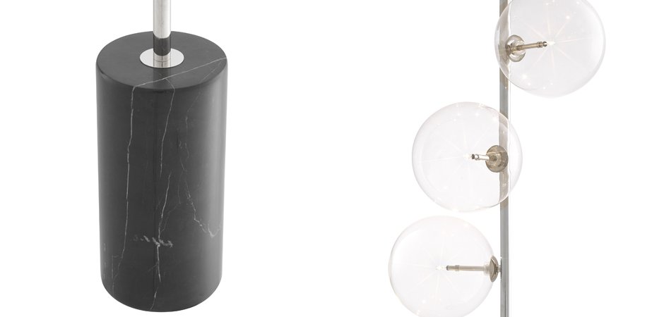 Торшер Eichholtz Floor Lamp Tempo Nickel Торшер Eichholtz Floor Lamp Tempo Nickel - Loft-Concept в Барнауле