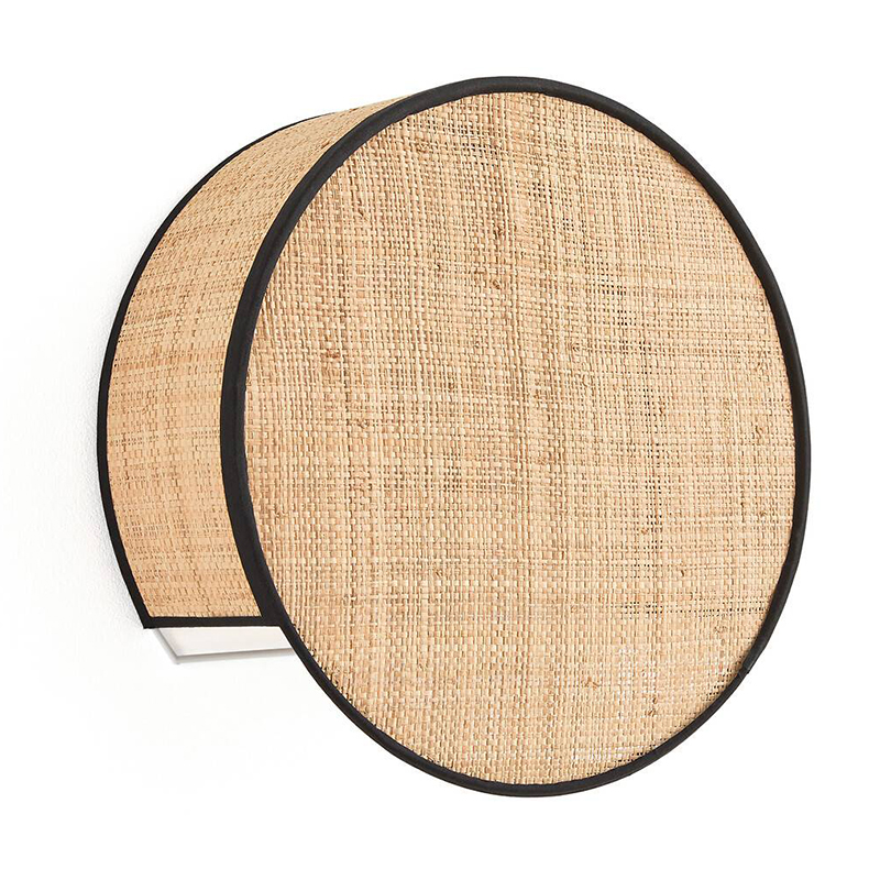 Бра Ottar Wicker Raffia Бежевый Черный Бра Ottar Wicker Raffia Бежевый Черный в Барнауле | Loft Concept