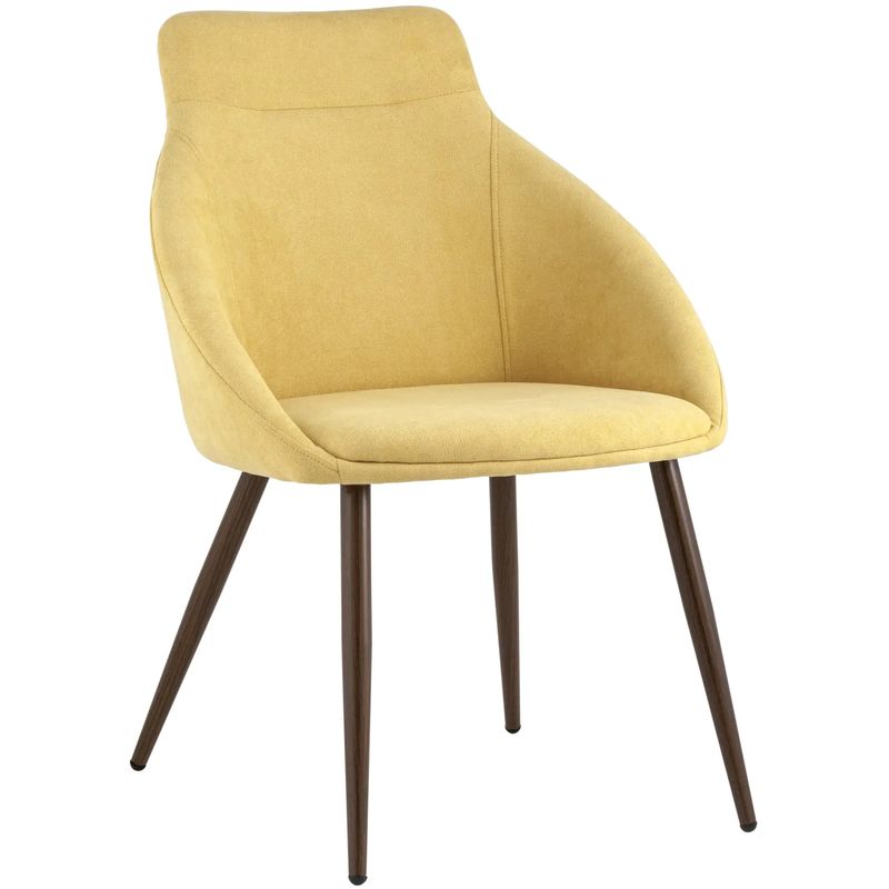 Стул Queenie Chair Желтый Цвет Желтый Коричневый Стул Queenie Chair Желтый Цвет Желтый Коричневый в Барнауле | Loft Concept