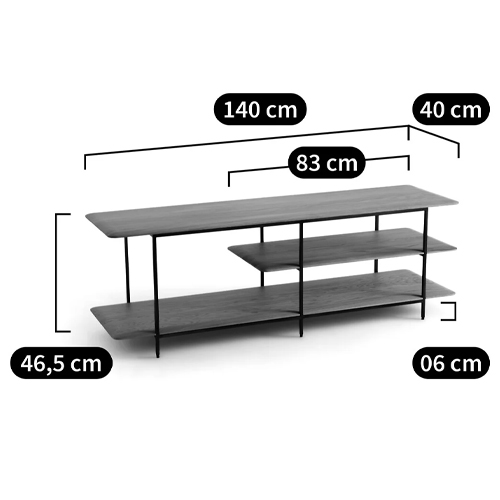 ТВ-тумба с полками из массива ореха Derick Wooden TV Stand ТВ-тумба с полками из массива ореха Derick Wooden TV Stand в Барнауле