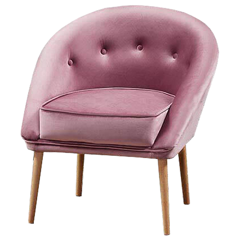 Кресло Gwyn Chair pink Розовый Древесина Кресло Gwyn Chair pink Розовый Древесина в Барнауле | Loft Concept