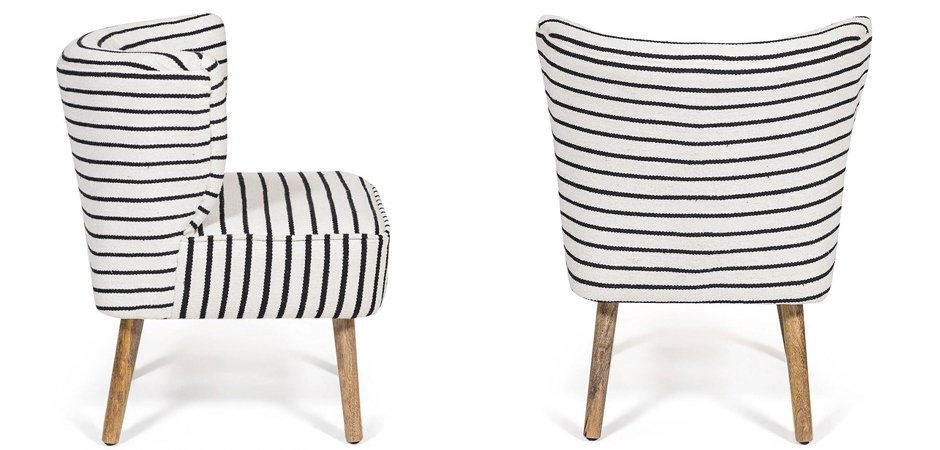 Кресло Black and White Stripes Кресло Black and White Stripes - Loft-Concept в Барнауле
