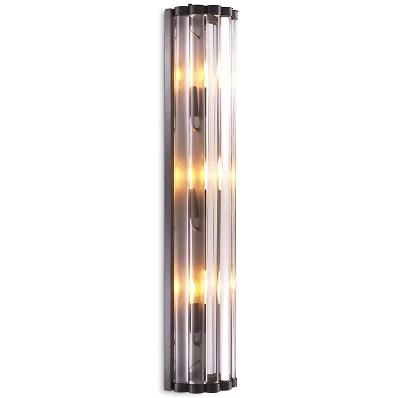 Бра Eichholtz Wall Lamp Amalfi L Bronze Темная бронза Прозрачное Стекло Бра Eichholtz Wall Lamp Amalfi L Bronze Темная бронза Прозрачное Стекло в Барнауле | Loft Concept