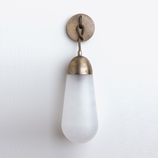 Бра LARIAT SCONCE Apparatus Studio Латунь Молочный в Барнауле | Loft Concept 