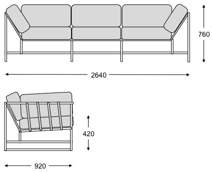 Диван Kenn X Miller sofa Indigo and copper denim Диван Kenn X Miller sofa Indigo and copper denim в Барнауле