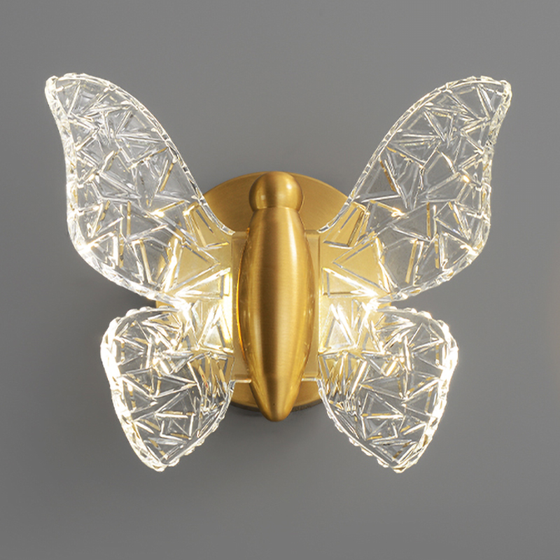 Бра Butterfly Wall Lamp Н Латунь Прозрачный Бра Butterfly Wall Lamp Н Латунь Прозрачный в Барнауле | Loft Concept