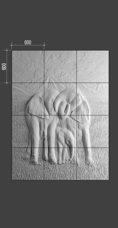 Барельеф ELEPHANTS Барельеф ELEPHANTS в Барнауле