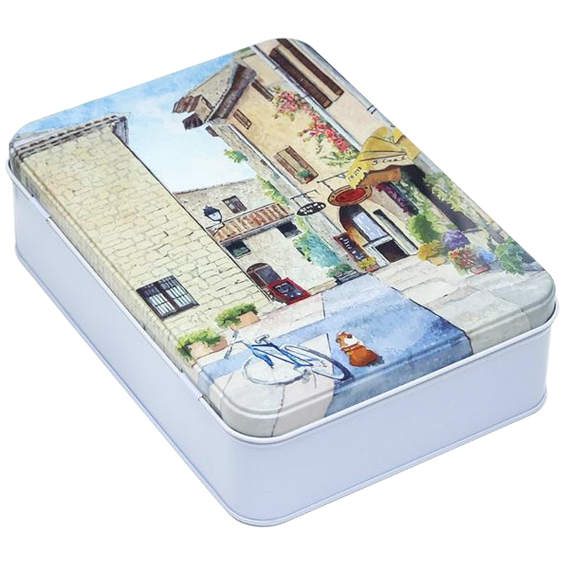 Шкатулка металлическая Sunny Street Rectangular Metal Box Мульти Шкатулка металлическая Sunny Street Rectangular Metal Box Мульти в Барнауле | Loft Concept
