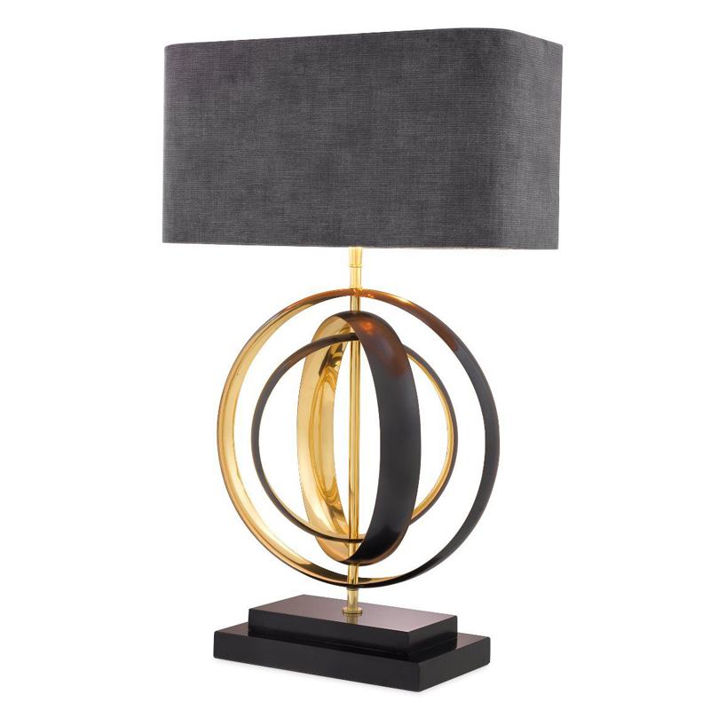 Настольная лампа Eichholtz Table Lamp Riley Серый Черный Латунь Настольная лампа Eichholtz Table Lamp Riley Серый Черный Латунь в Барнауле | Loft Concept
