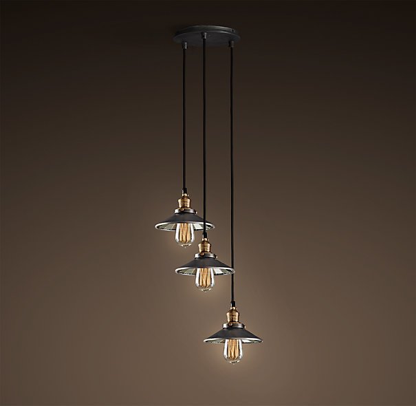 Люстра Loft Cone Pendant Reflector 3 Черный Люстра Loft Cone Pendant Reflector 3 Черный в Барнауле | Loft Concept