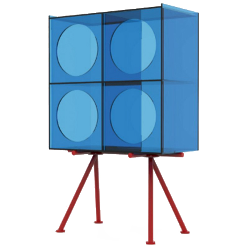 Синий буфет из акрила Blue Acrylic Cupboard Синий Синий буфет из акрила Blue Acrylic Cupboard Синий в Барнауле | Loft Concept