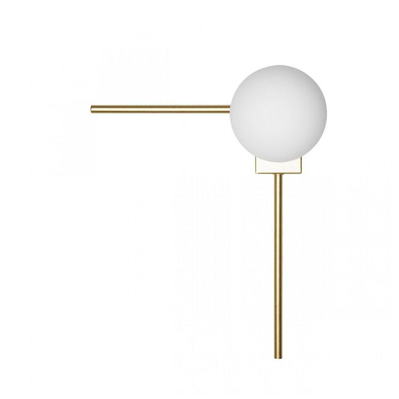 Бра Direct Rays Gold 32 см Белый Золотой в Барнауле | Loft Concept 