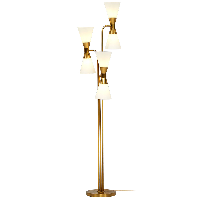 Торшер Fionn Floor lamp Белый Золотой Торшер Fionn Floor lamp Белый Золотой в Барнауле | Loft Concept