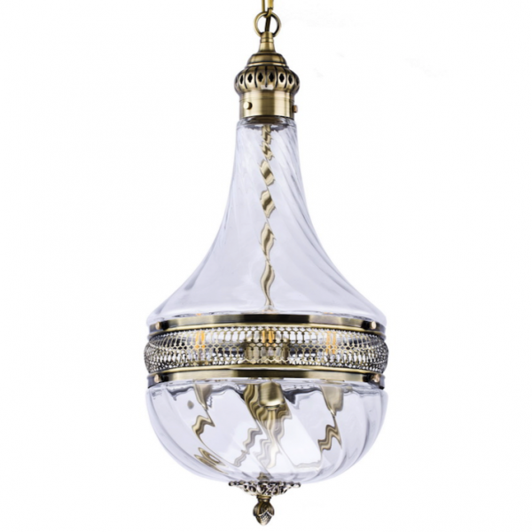 Люстра Capitol Hill Glass Pendant 30 Bronze Темная бронза винтаж Люстра Capitol Hill Glass Pendant 30 Bronze Темная бронза винтаж в Барнауле | Loft Concept