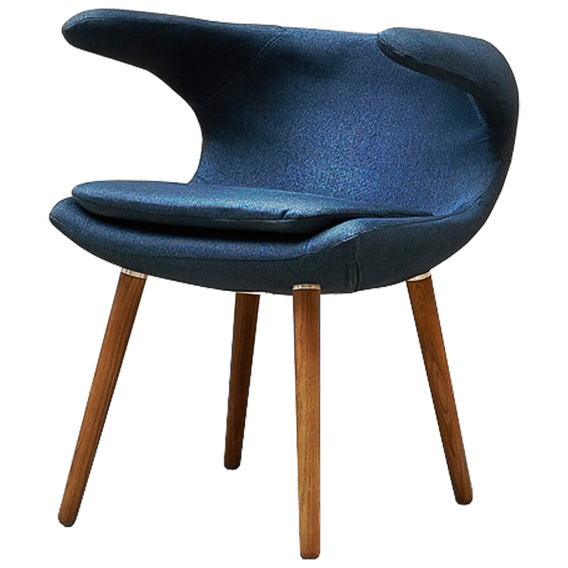Стул Roidh Stool blue Синий Коричневый Стул Roidh Stool blue Синий Коричневый в Барнауле | Loft Concept