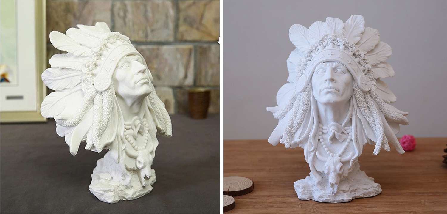 Native american indian figurine A - фото