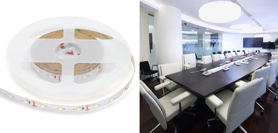 Светодиодная лента 9,6W/m 60LED/m 2835SMD холодный белый Светодиодная лента 9,6W/m 60LED/m 2835SMD холодный белый - Loft-Concept в Барнауле