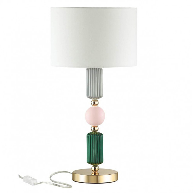 Настольная лампа Керамика Iris Candy table lamp Белый Зеленый Розовый Серый Настольная лампа Керамика Iris Candy table lamp Белый Зеленый Розовый Серый в Барнауле | Loft Concept
