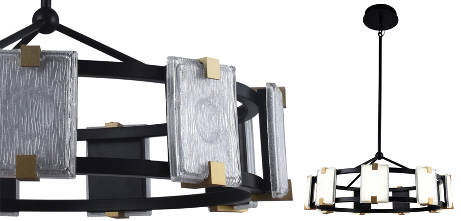 Люстра Rectangular Glass Plafon D68 Люстра Rectangular Glass Plafon D68 - Loft-Concept в Барнауле