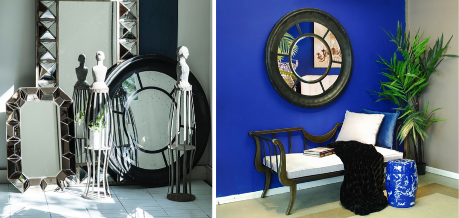 Зеркало настенное состаренное Black Round Window Зеркало настенное состаренное Black Round Window - Loft-Concept в Барнауле