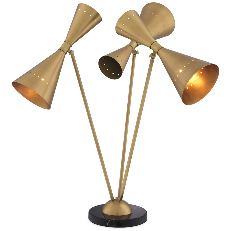 Настольная лампа Eichholtz Table Lamp Omnia Черный Латунь Античная полированная Настольная лампа Eichholtz Table Lamp Omnia Черный Латунь Античная полированная в Барнауле | Loft Concept
