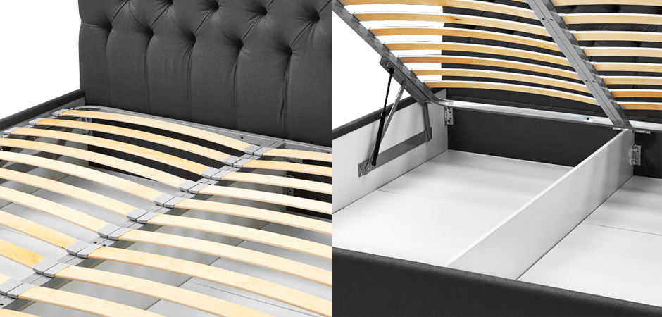 Кровать Gray Capitone Bed Кровать Gray Capitone Bed - Loft-Concept в Барнауле