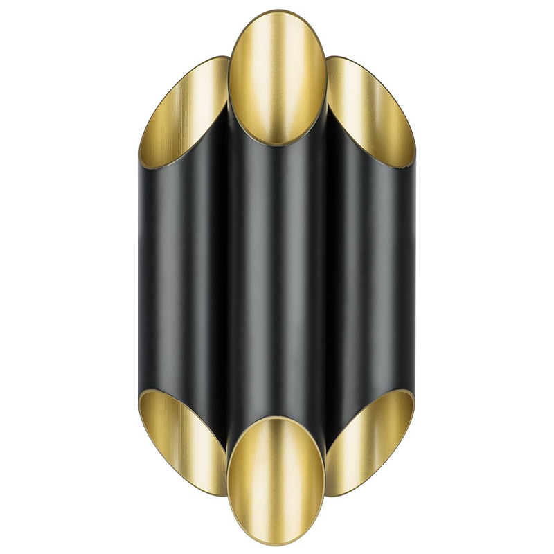 Бра Garbi Trio Black Pipe Organ Sconce Черный Золотой Бра Garbi Trio Black Pipe Organ Sconce Черный Золотой в Барнауле | Loft Concept