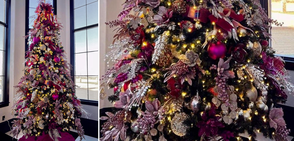 Дизайнерская Елка Премиум украшенная Лиловым Декором Christmas Tree Lilac Premium Дизайнерская Елка Премиум украшенная Лиловым Декором Christmas Tree Lilac Premium - Loft-Concept в Барнауле