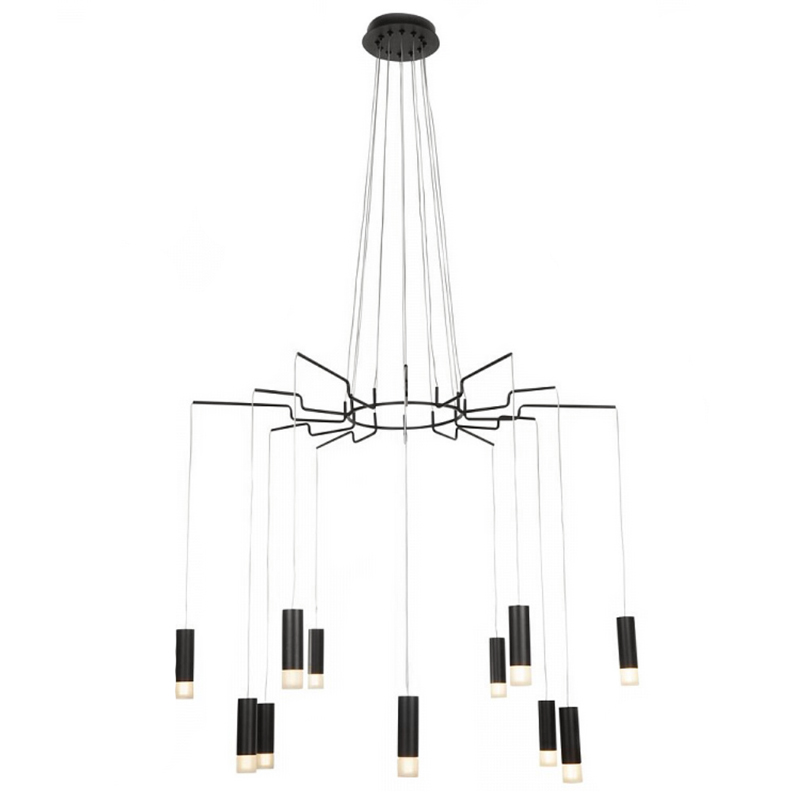 Wireflow LED Black Suspension lam 12 патронов Черный Wireflow LED Black Suspension lam 12 патронов Черный в Барнауле | Loft Concept