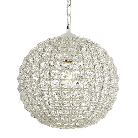 Люстра Casbah Crystal Pendant Globe Прозрачный Белый в Барнауле | Loft Concept 