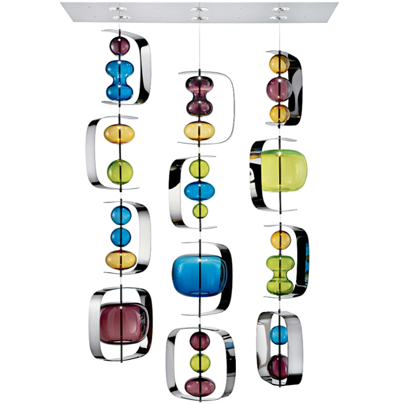 Светильник Barovier & Toso Manhattan Multi Color Мульти Хром в Барнауле | Loft Concept 