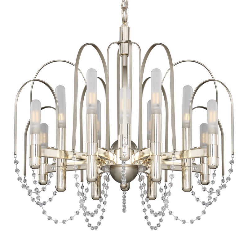 Люстра Perrine Chandelier 61 Золотой Шампань Прозрачный Белый в Барнауле | Loft Concept 