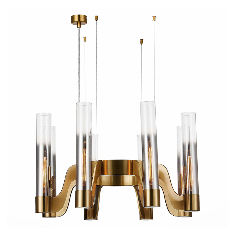 Люстра со стеклянными колбами Castle Candles Bronze Латунь в Барнауле | Loft Concept 