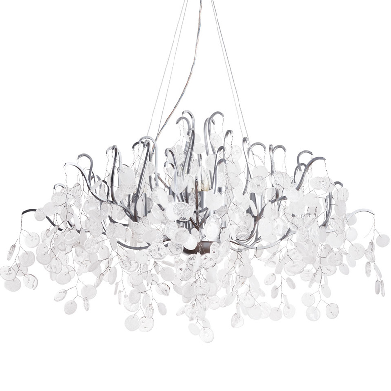 Люстра FAIRYTREE Chandelier Silver 100 Серебряный Прозрачное Стекло в Барнауле | Loft Concept 