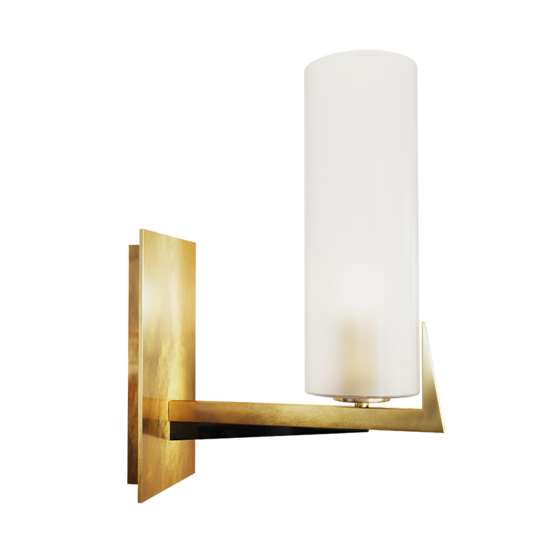 Дизайнерское бра Brass Candle Латунь Латунь Белый Дизайнерское бра Brass Candle Латунь Латунь Белый в Барнауле | Loft Concept