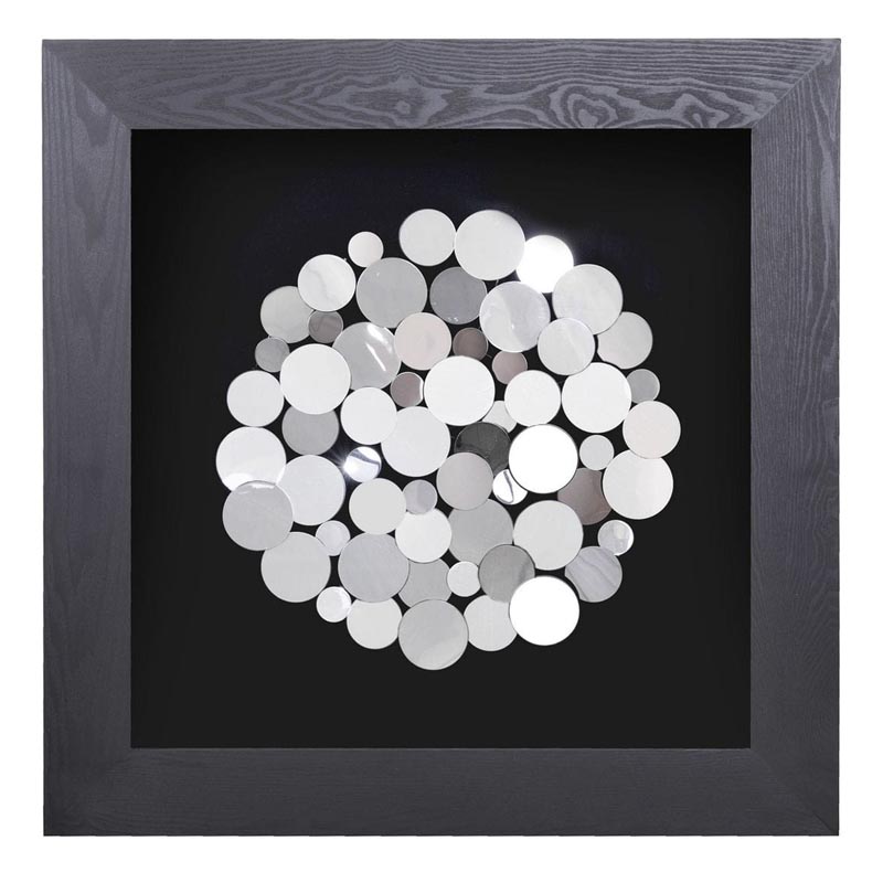 Панно Guinevere circle of coins Серебряный Черный Панно Guinevere circle of coins Серебряный Черный в Барнауле | Loft Concept