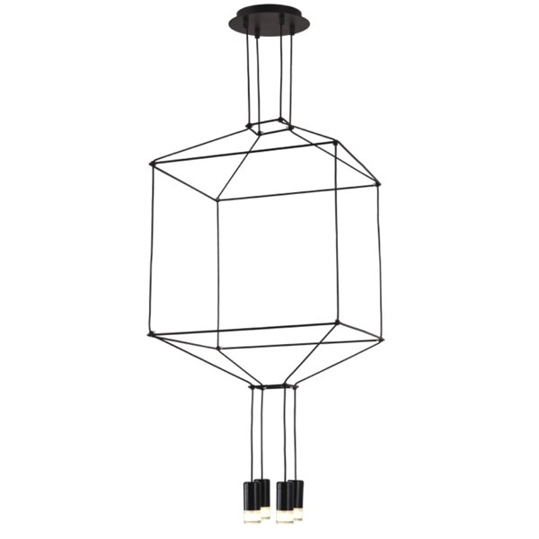 Vibia Wireflow Chandelier 0311 LED Suspension lam Черный Vibia Wireflow Chandelier 0311 LED Suspension lam Черный в Барнауле | Loft Concept