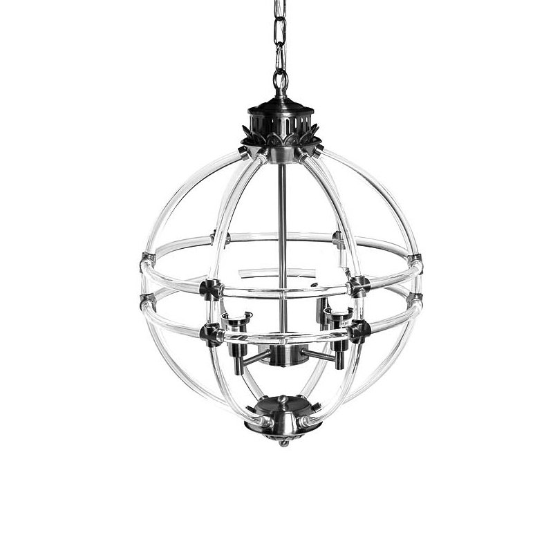 Люстра Eichholtz Chandelier Impero Silver Никель Прозрачный Люстра Eichholtz Chandelier Impero Silver Никель Прозрачный в Барнауле | Loft Concept