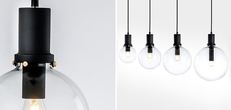 Подвесной светильник Glass Globe Black Подвесной светильник Glass Globe Black - Loft-Concept в Барнауле